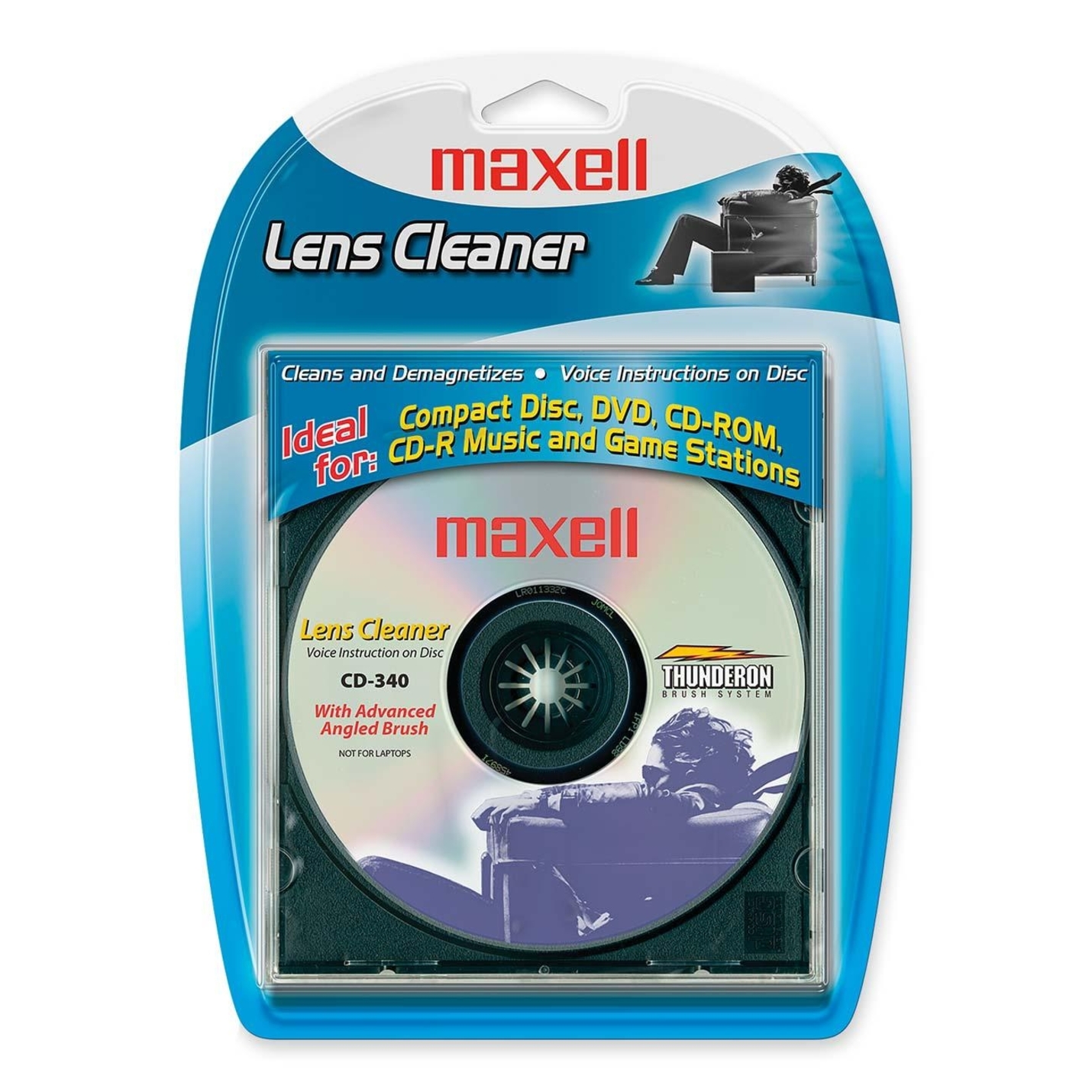 Maxell CD-340 CD Lens Cleaner - image 1 of 2