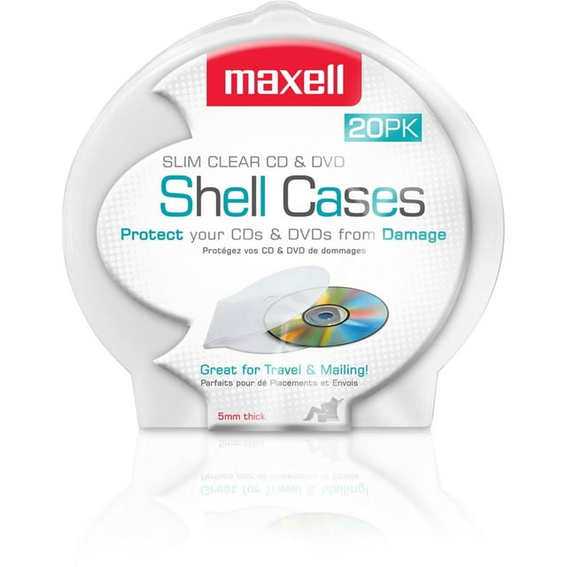 Maxell CD-356 Slim CD/DVD Jewel Case