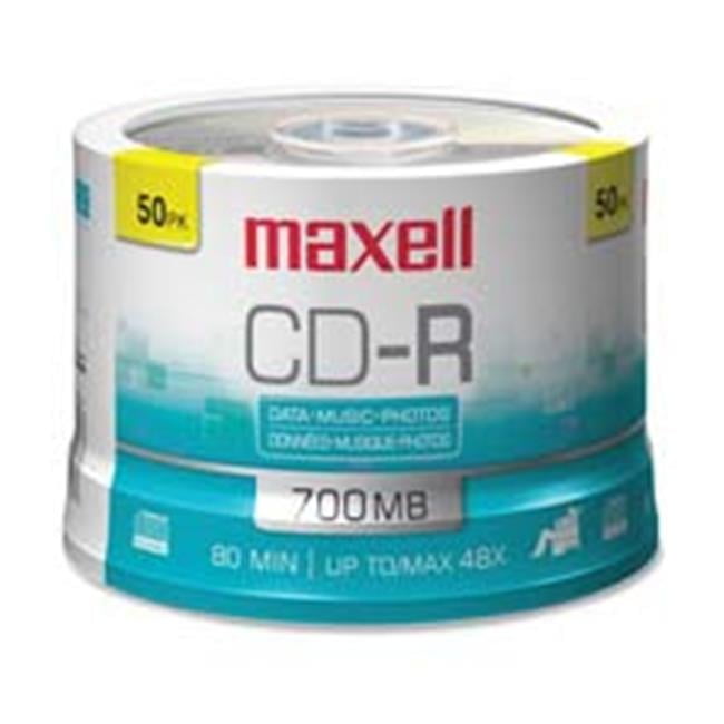 Maxell CD Recordable Media - CD-R - 48x - 700 MB - 100 Pack Spindle 120mm - 1.33 Hour Maximum Recording Time