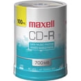 thumbnail image 1 of Maxell CD Recordable Media, CD-R, 48x, 700 MB Spindle, 1 of 2
