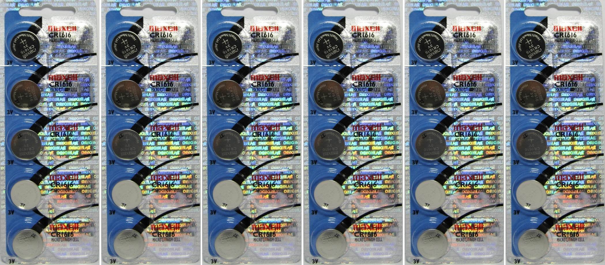 Maxell CR1616 1616 3V Lithium Battery x 30 Batteries