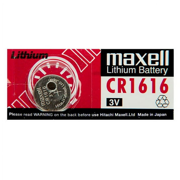Maxell CR1616 3 Volt Lithium Coin Battery - 5 Pack + FREE SHIPPING