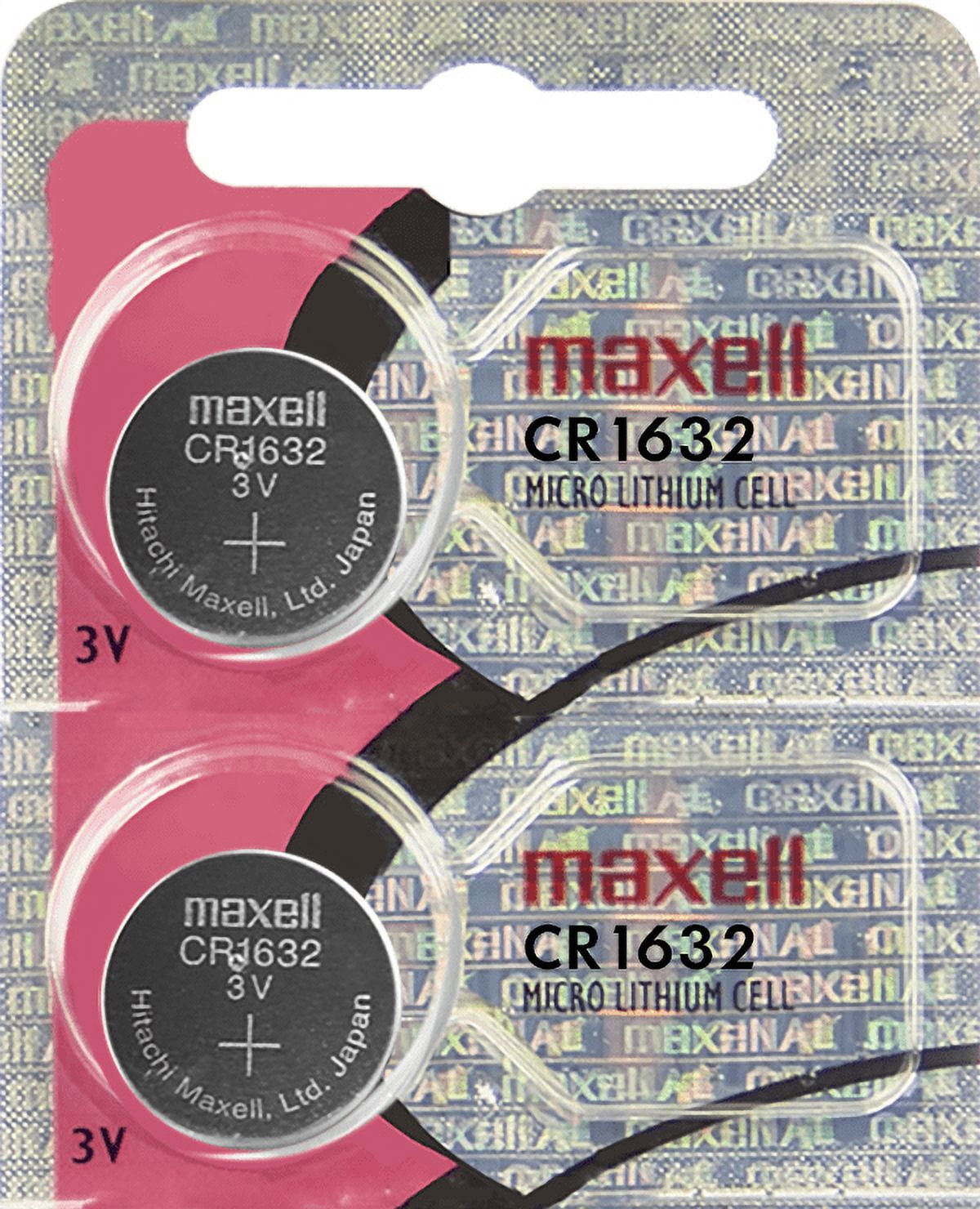 Maxell CR1632 3 Volt Lithium (2 Batteries) - Walmart.com