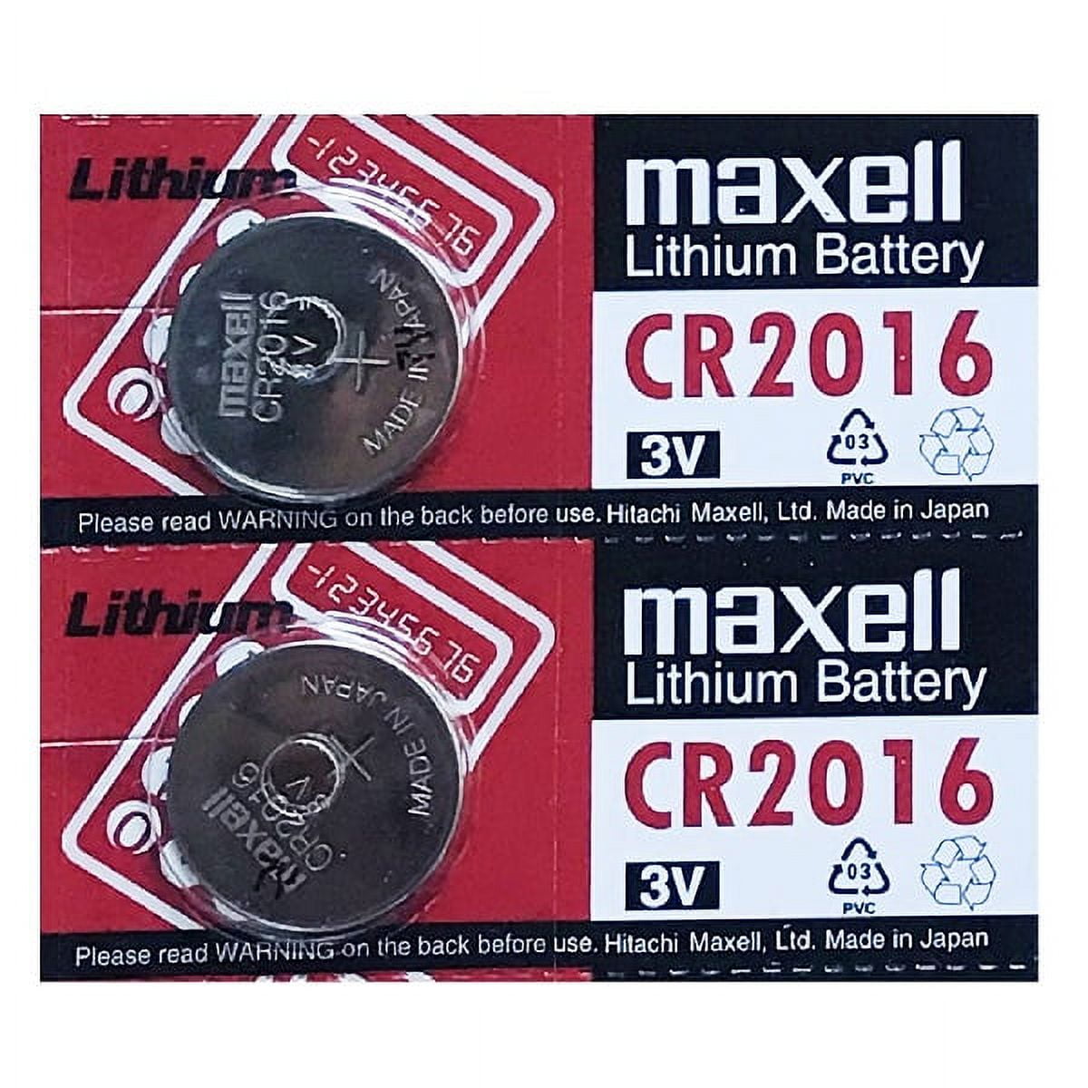 Pile Maxell CR2016 CR 2016 lithium pour télécommande, clé électroni