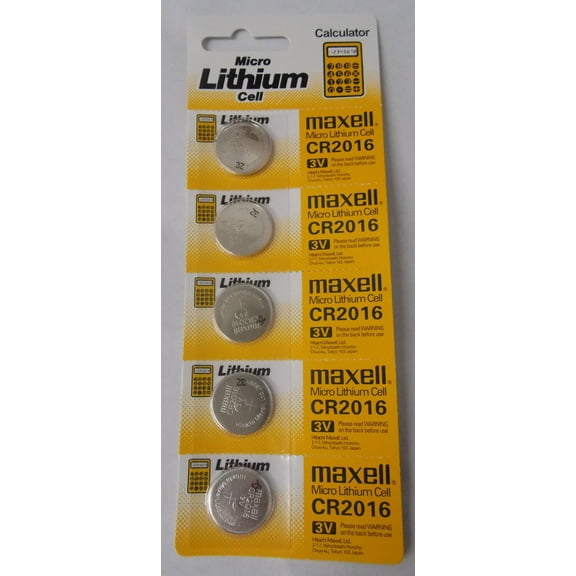 Maxell CR2016 3 Volt Lithium Coin Battery - 50 Pack + FREE SHIPPING!