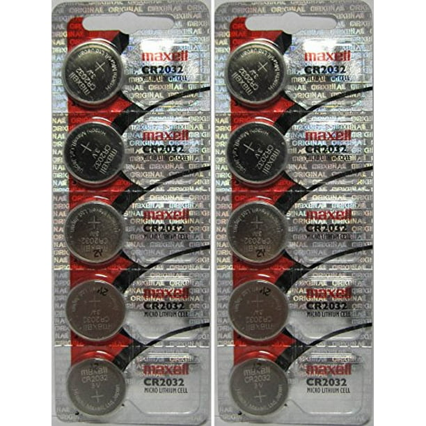 Maxell CR2032 2032 Button Coin Cell Battery 10 PACK