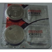 Maxell CR2032 3 Volt Lithium Coin Battery - 2 Pack -