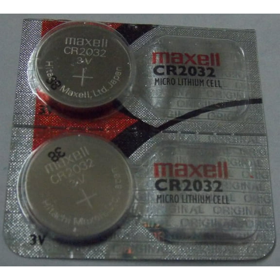 Maxell CR2032 3 Volt Lithium Coin Battery - 2 Pack - FREE Shipping