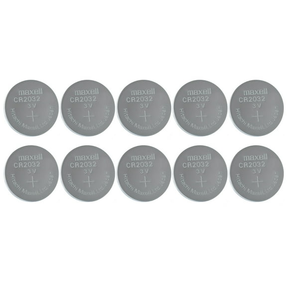Maxell Cr2032 2032 Button Coin Cell Battery 10 Pack