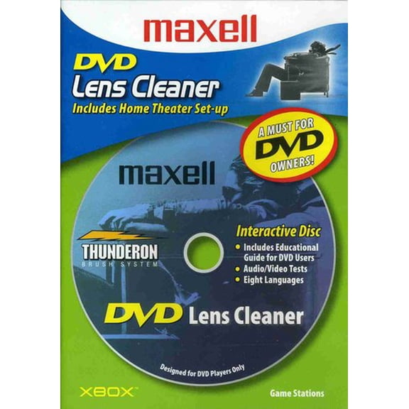 Maxell 190059 DVD-LC DVD Laser Lens Cleaner - User Guide - Home Theater Set Up  [CLEANERS]