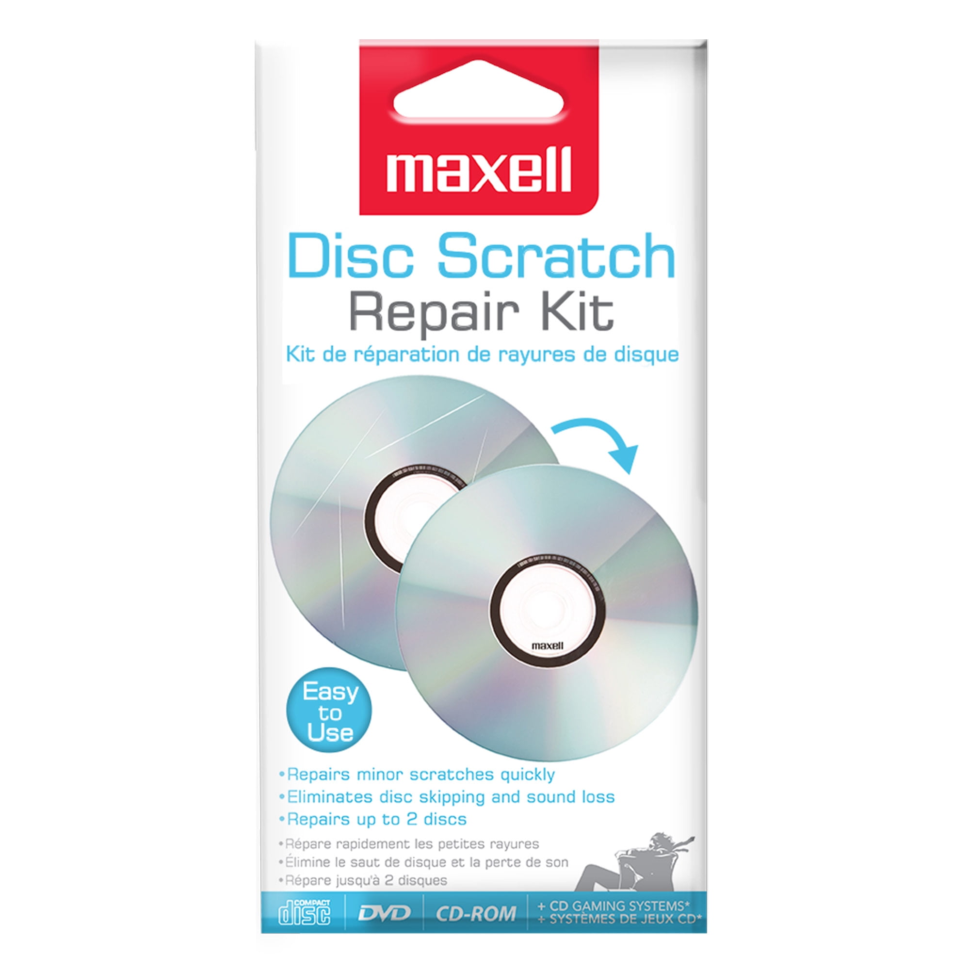Maxell DVD-335 DVD scratch repair kit at Crutchfield