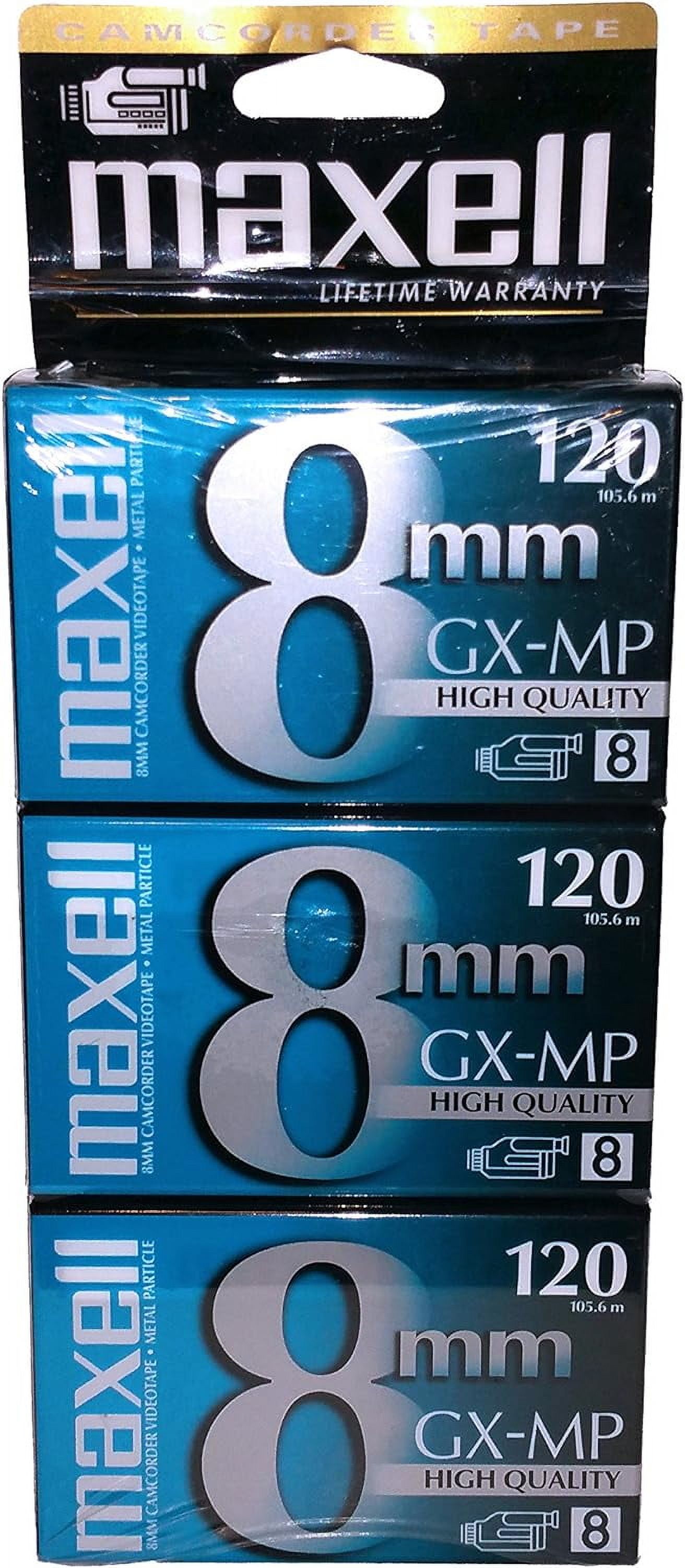 Maxell GXMP 120 Camcorder Tapes, 3 Pack