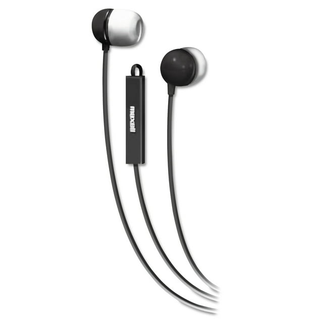 Maxell In-Ear Headphones, Black, MAX190300