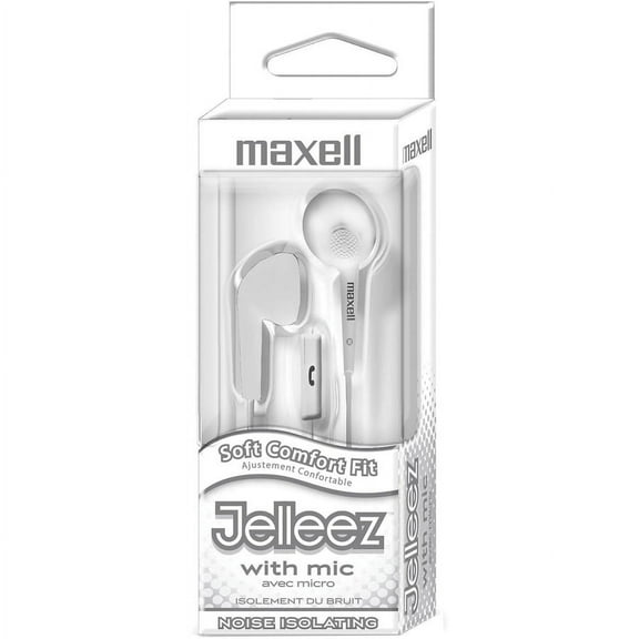 Maxell Jelleez Earset - Earbud - White | Bundle of 5