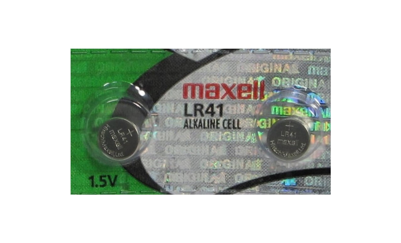 Maxell LR41 - 192 Alkaline Button Battery 1.5V - 2 Pack