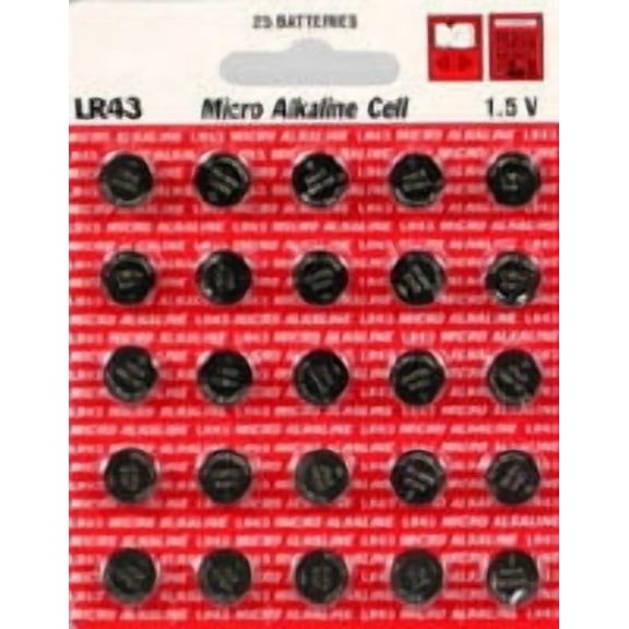 Maxell LR43 - 186 Alkaline Button Battery 1.5V - 100 Pack + FREE SHIPPING!