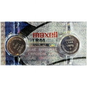 Maxell LR44 1.5V Button Cell Battery, 5 pk 2 pc each Tearstrip