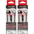 thumbnail image 1 of Maxell MAX199600-2 Bass13 Metallic Earbuds with Mic & Volume Control - 2 Each, 1 of 4