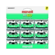 Maxell MC-60 UR Microcassettes Pack of 9