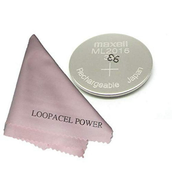 Maxell ML2016 Lithium Rechargeable 3V Battery x 1 with Cloth