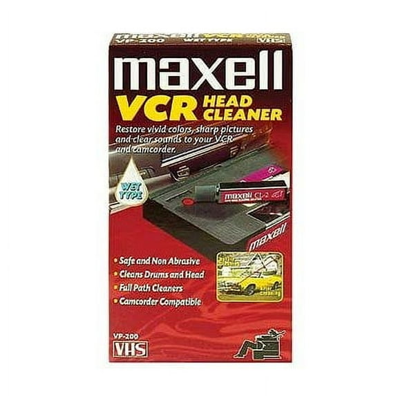 Maxell MXLVP200M Maxell 290038 VP-200 Wet VHS Video Head Cleaner