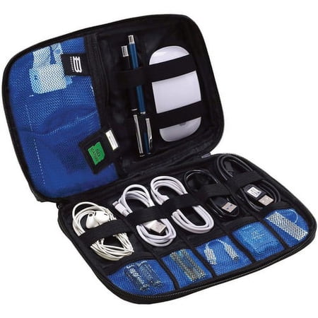 Maxell Mobile Storage Case - External Dimensions: 6.8" Length x 1.5" Width x 9.5" Height - Zipper Closure - Black - For Electronic Components, Plug, Connector, Cable - 1 Each | Bundle of 10 Each