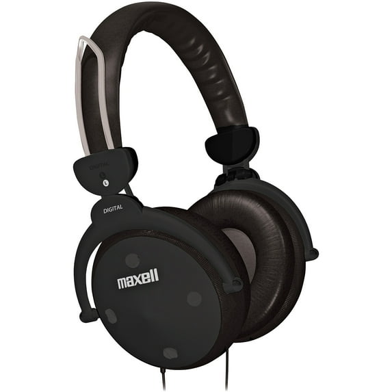 Maxell Over-Ear Headphones, Black, MAX190562