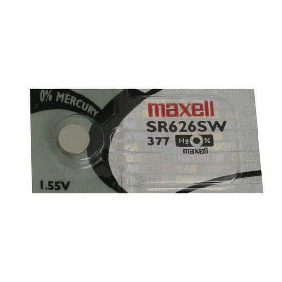 Maxell SR626SW - 377 Silver-Oxide Watch Battery 5 Packs