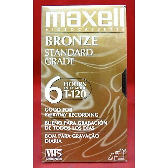 Maxell T-120 360 Minutes Blank Video Tape