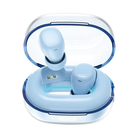 Maxell Tune Out True Wireless Comfort Earbuds, Blue