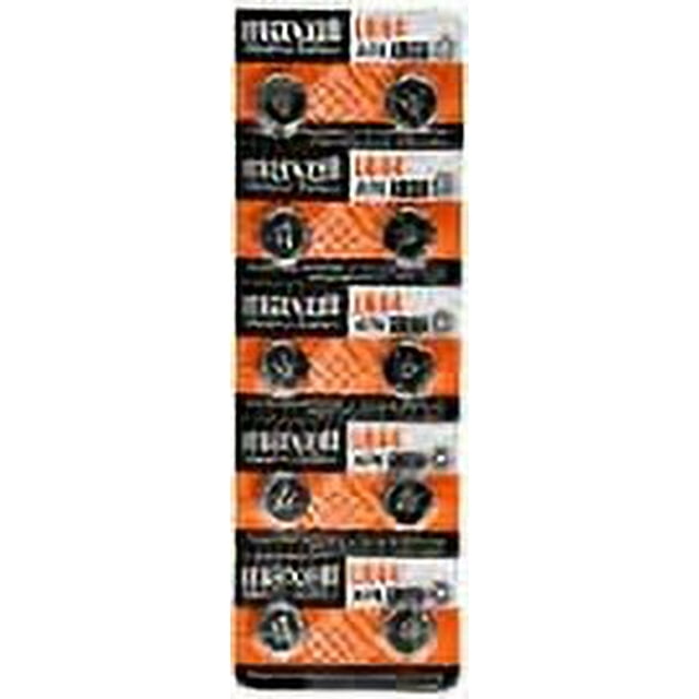 Maxell Watch Battery Button Cell LR41 AG3 192 Pack of 10 Batteries