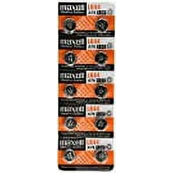 Maxell Watch Battery Button Cell LR41 AG3 192 Pack of 10 Batteries