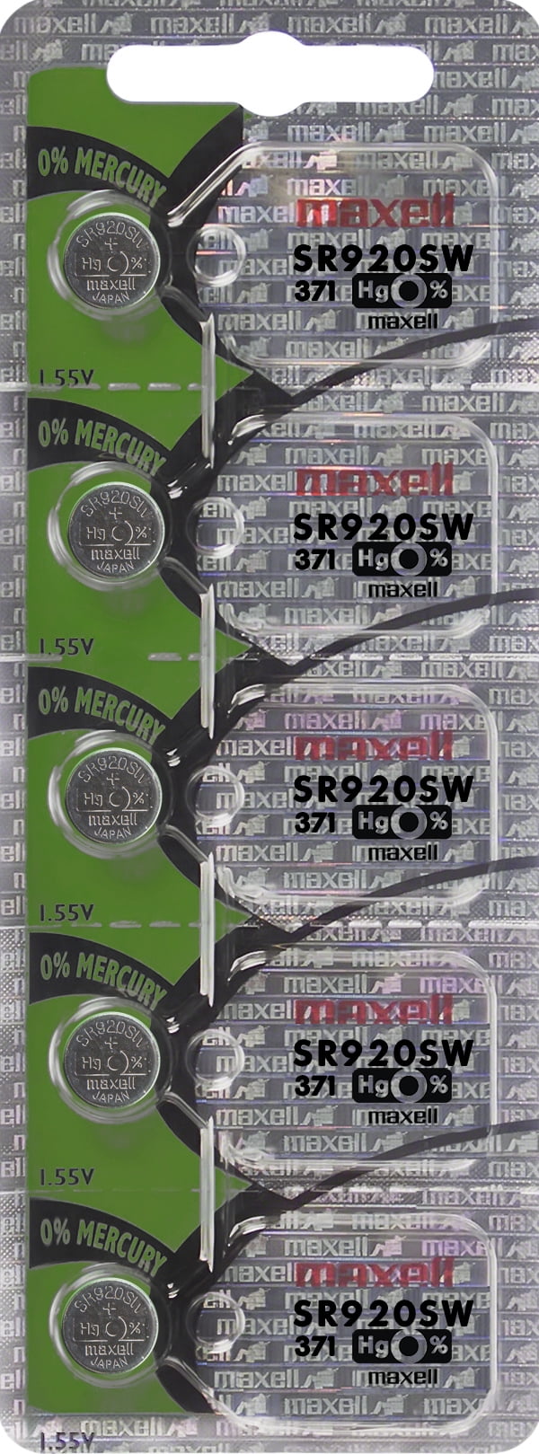 Maxell Watch Battery Button Cell SR920SW 371 100 Batteries