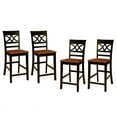 thumbnail image 1 of Maxey Transitional Wood 24 Inch Counter Height Stool in Black Set of 4, 1 of 9