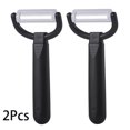 thumbnail image 1 of Maxfavor 2Pcs Black Ceramic Peelers Blade Sharp Vegetable fruit Portable Kitchen Cooking Tool, 1 of 4