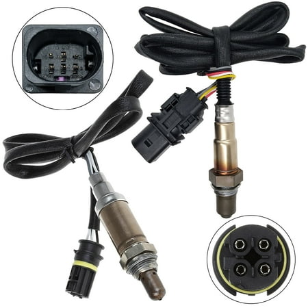 Maxfavor 2Pcs O2 Oxygen Sensor for 2006 2007 2008 BMW Z4 3.2L Cylinder 4,5,6 Upstream & Downstream