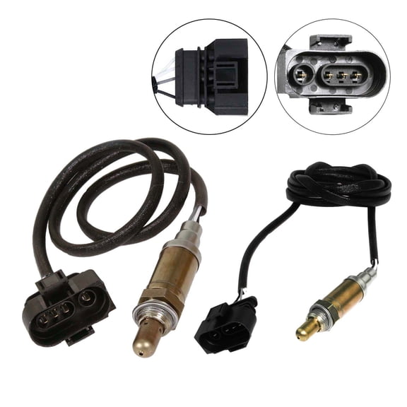 Maxfavor 2Pcs O2 Oxygen Sensor for Audi A4 A6 2.8L 1999 1998 1997 AHA Engine Upstream + Downstream