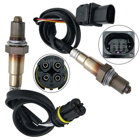 Maxfavor 2Pcs O2 Oxygen Sensor for BMW 128I 135I 323I 325I 328I 330I 2006-2015 Upstream / Downstream