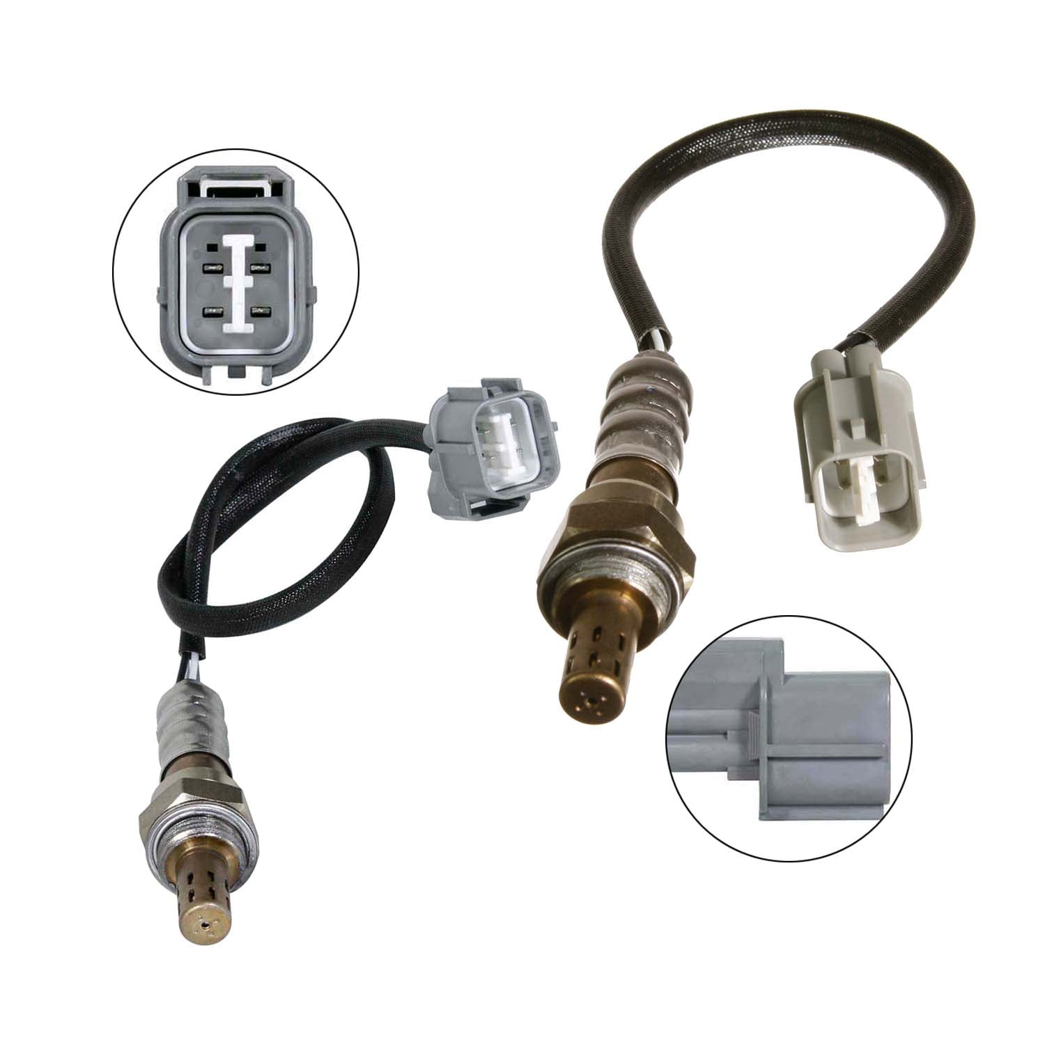 Maxfavor 2Pcs O2 Oxygen Sensor for Honda Civic 2000 1999 1.6L B16A2 Engine Upstream + Downstream