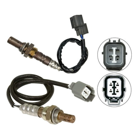 Maxfavor 2Pcs O2 Oxygen Sensor for Honda Civic 2005-2004 1.7L D17A1 Engine Upstream and Downstream