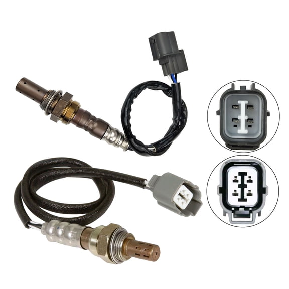 Maxfavor 2Pcs O2 Oxygen Sensor for Honda Civic 2005-2004 1.7L D17A1 Engine Upstream and Downstream
