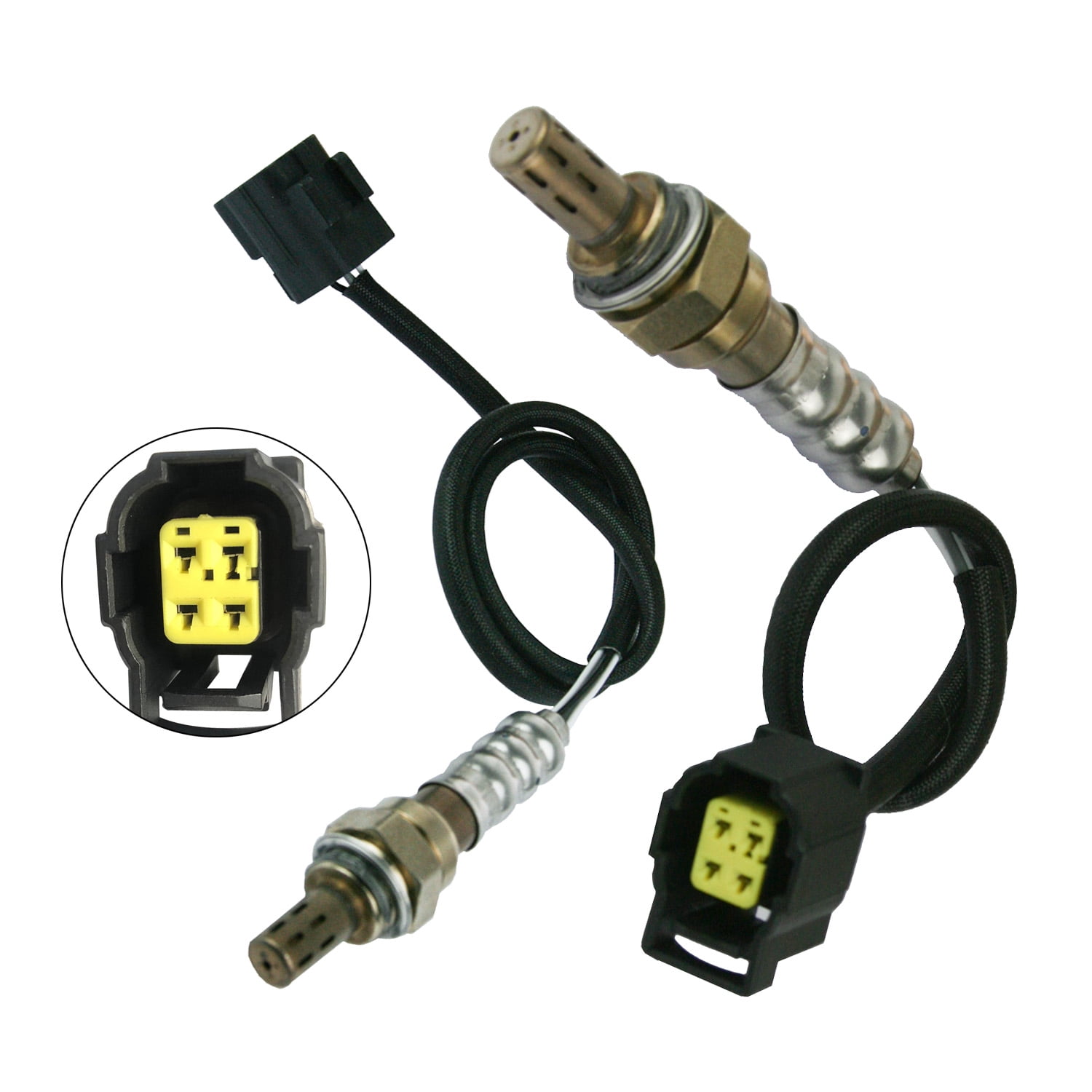 Maxfavor 2Pcs O2 Oxygen Sensor for Ram 1500 2500 3500 2012-2015 6 Speed Trans Upstream + Downstream
