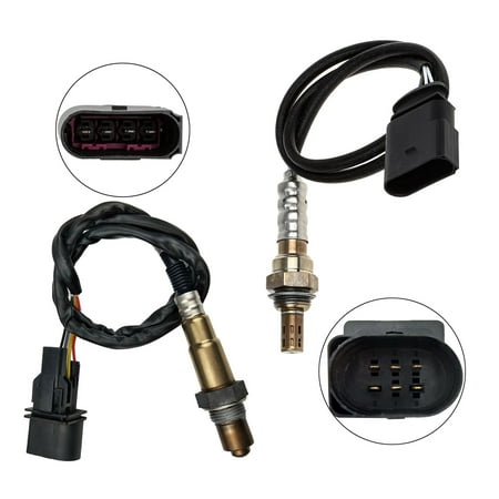 Maxfavor 2Pcs O2 Oxygen Sensor for Volkswagen Beetle 1999-2001 1.8L APH Engine Upstream Downstream