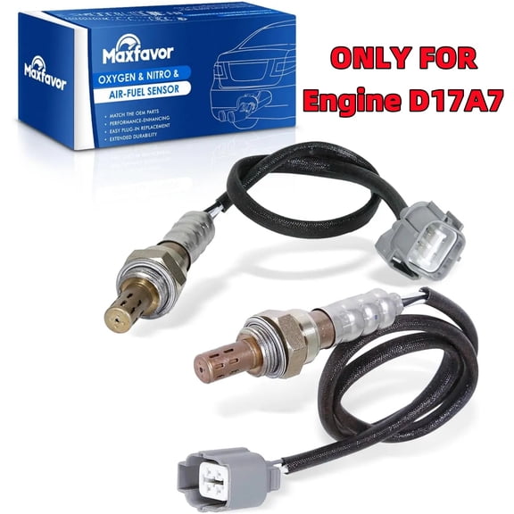 Maxfavor 2Pcs Oxygen Sensors for 2001-2005 Honda Civic 1.7L Eng Code: D17A7