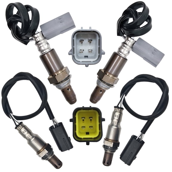 Maxfavor 4Pcs O2 Oxygen Sensor for 2007 Nissan 350Z V6, Infiniti G35 3.5L Upstream Downstream