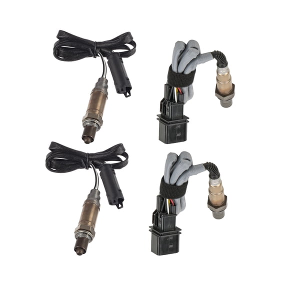 Maxfavor 4Pcs O2 Oxygen Sensor for BMW 325Ci 325i 2.5L 2006-2003 M56 Engine Upstream & Downstream