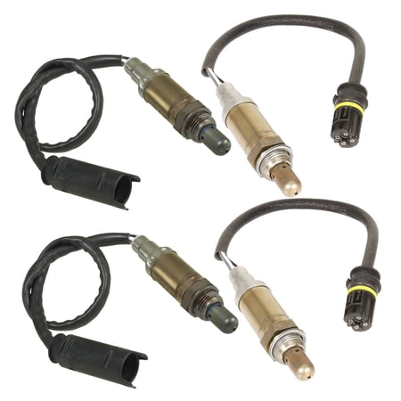 Maxfavor 4Pcs O2 Oxygen Sensor for BMW 540I M5 740I 750IL 740IL 2003-1995 4.4L Upstream + Downstream