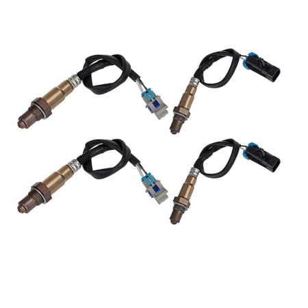 Maxfavor 4Pcs O2 Oxygen Sensor for Cadillac SRX STS 3.6L 2007-2011 2x Upstream and 2x Downstream
