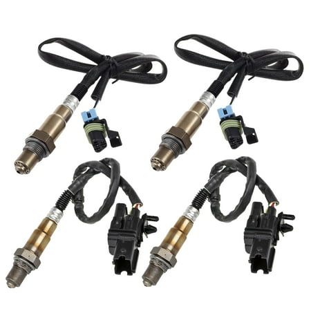 Maxfavor 4Pcs O2 Oxygen Sensor for Cadillac XLR Base 4.6L 2005-2004 w/ 21" Upstream and Downstream