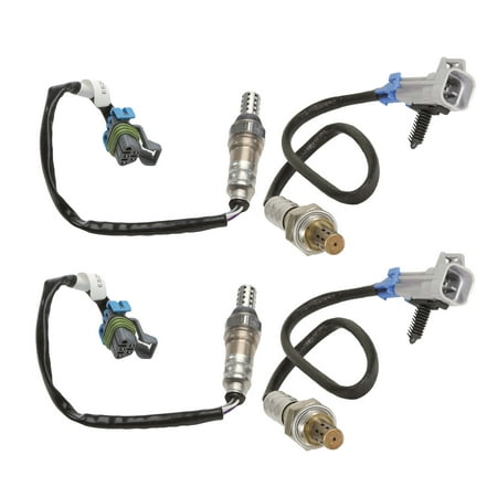 Maxfavor 4Pcs O2 Oxygen Sensor for GMC Acadia, Saturn Outlook 2007-2009 3.6L Upstream + Downstream